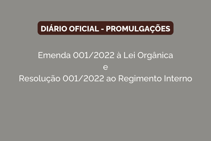 Diário Oficial - Promulgações